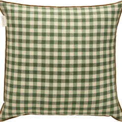 Outline Check Cushion 50x50 cm, Black