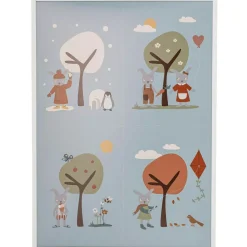 Oya Frame With Poster 72x52 cm, White