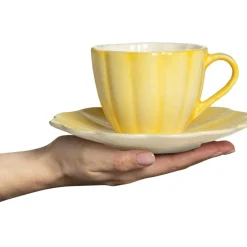 Oyster Cup With Saucer 25 cl, Sand