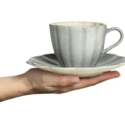 Oyster Cup With Saucer 25 cl, Sand