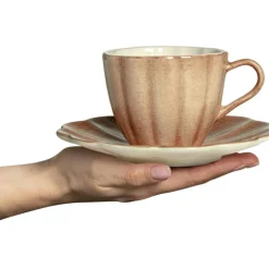 Oyster Cup With Saucer 25 cl, Sand