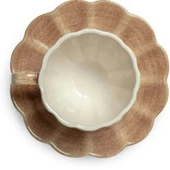 Oyster Cup With Saucer 25 cl, Sand