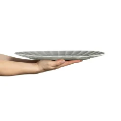 Oyster Dish 35x30 cm, Plum