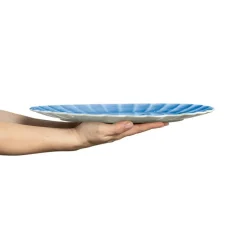 Oyster Dish 35x30 cm, Plum