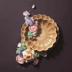 Oyster Plate, Orange, 20 cm