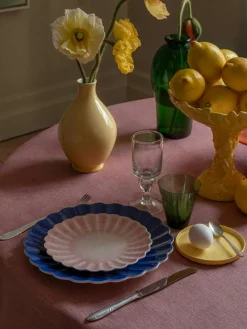 Oyster Plate, Orange, 20 cm