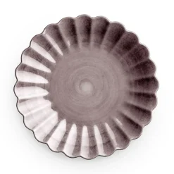 Oyster Plate, Orange, 20 cm
