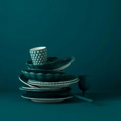 Oyster Plate, Yellow, 28 cm