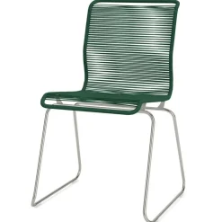 Panton One Dining Chair, Green / Stainless Steel Outdoor