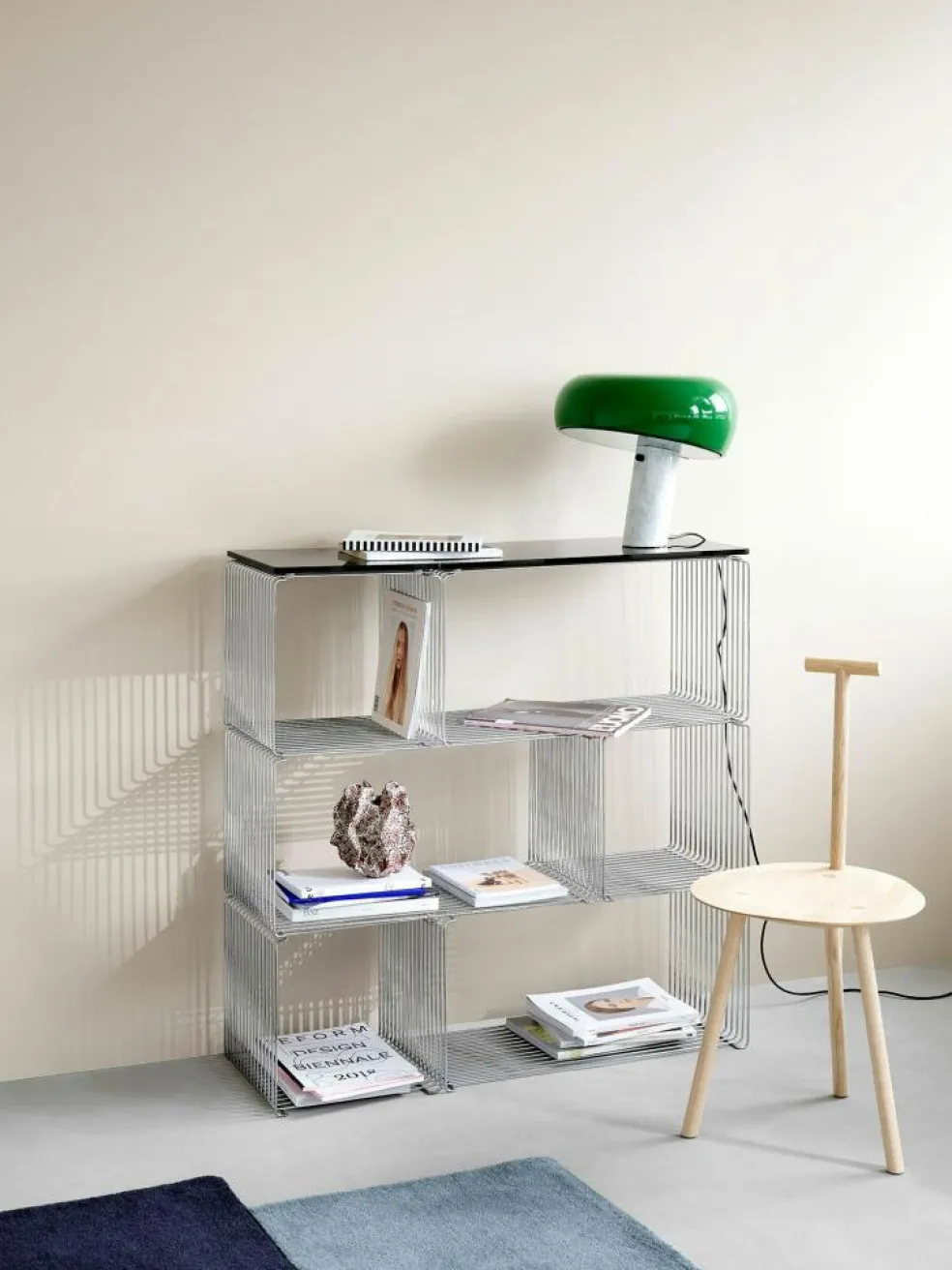 Panton Wire Shelf 34, Chrome
