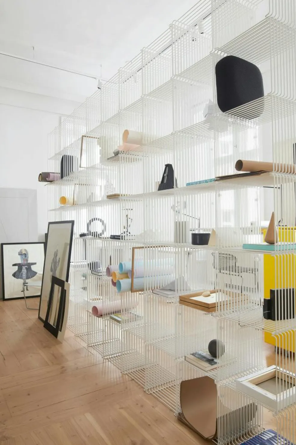 Panton Wire Shelf 34, Chrome