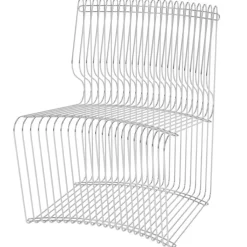 Pantonova Lounge Chair Linear, Chrome