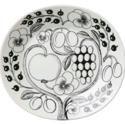 Paratiisi Oval Plate Black, 25 cm
