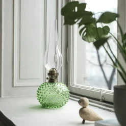 Paris Oil Lamp, Light Green