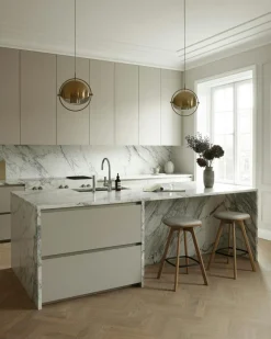 Pauline Bar Stool 65 cm, Oiled Oak / Hallingdal Grey