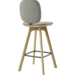 Pauline Comfort Bar Chair 75 cm, Oiled Oak / Hallingdal Grey
