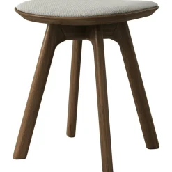 Pauline Stool, Fumed Oak / Leather Cinnamon