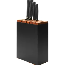 Performer Knife Block With 5 Knives, Black
