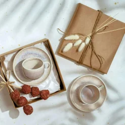 Perlemor Espresso Saucer, Sand