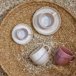 Perlemor Espresso Saucer, Sand