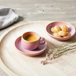 Perlemor Espresso Saucer, Sand