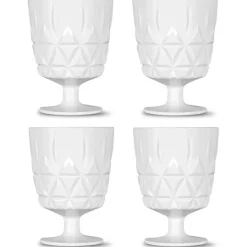 Picnic Juni Glass With Foot 4-pack, Clear