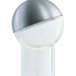 Pila Table Lamp Portable, Brushed Aluminium