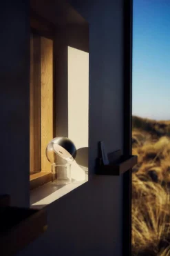 Pila Table Lamp Portable, Brushed Aluminium