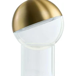 Pila Table Lamp Portable, Brushed Aluminium