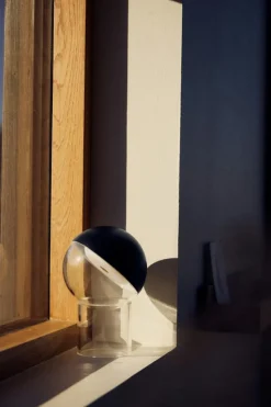 Pila Table Lamp Portable, Brushed Aluminium