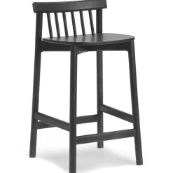 Pind Bar Stool 75 cm, Black Stained Ash