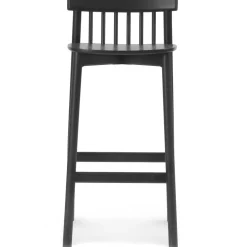 Pind Bar Stool 75 cm, Black Stained Ash