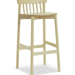Pind Bar Stool 75 cm, Black Stained Ash