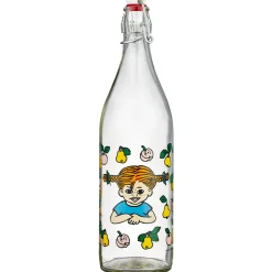 Pippi Fruits Glass Bottle 1 L