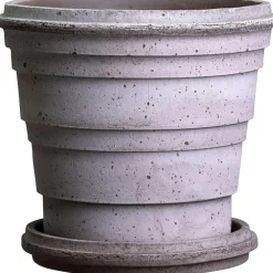 Planet Pot With Saucer Grey Ø16 cm