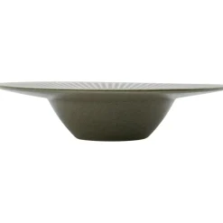 Pleat Pasta Plate 26 cm, Grey Brown