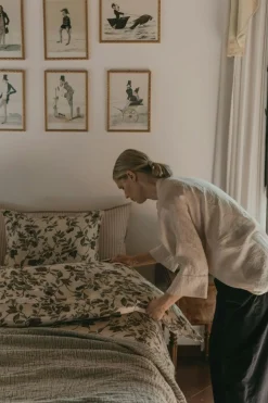 Plum Muslin Bed Set, 140x200 + 50x70 cm