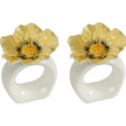 Poppy Napkin Rings 2-pack, Blue