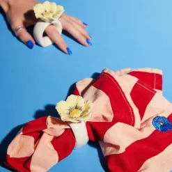 Poppy Napkin Rings 2-pack, Blue