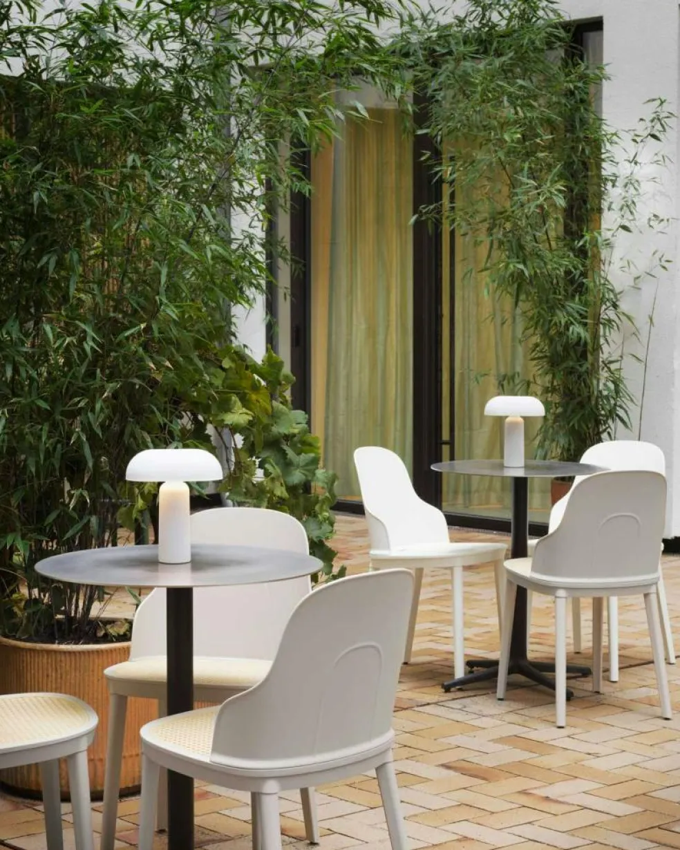 Porta Table Lamp Portable, Bright Red