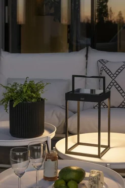 Portofino Table Lamp Portable, Black