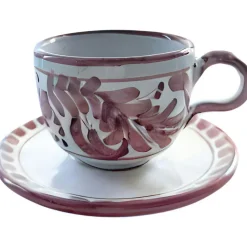 Positano Cappuccino Cup With Saucer, Blue