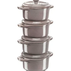 Pot Set Mini Ø10 4-pack, Grey