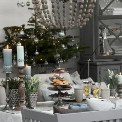 Precious Flower Pot Medium H 15 cm, Silver