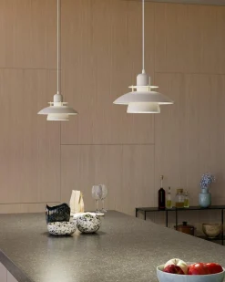 Primus IV Pendant 28 cm, Glossy White / Chrome