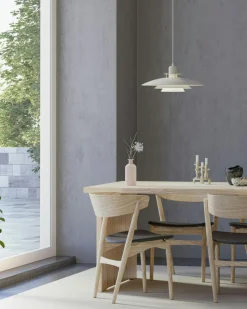 Primus V Pendant 47,5 cm, Sand / Brass