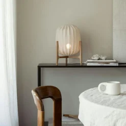 Prisma Table Lamp, Dark Ash / White