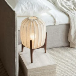 Prisma Table Lamp, Dark Ash / White