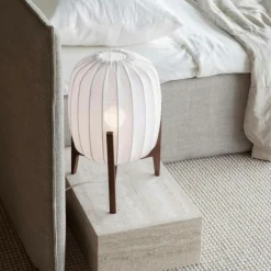 Prisma Table Lamp, Dark Ash / White