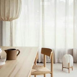 Prisma Table Lamp, Dark Ash / White